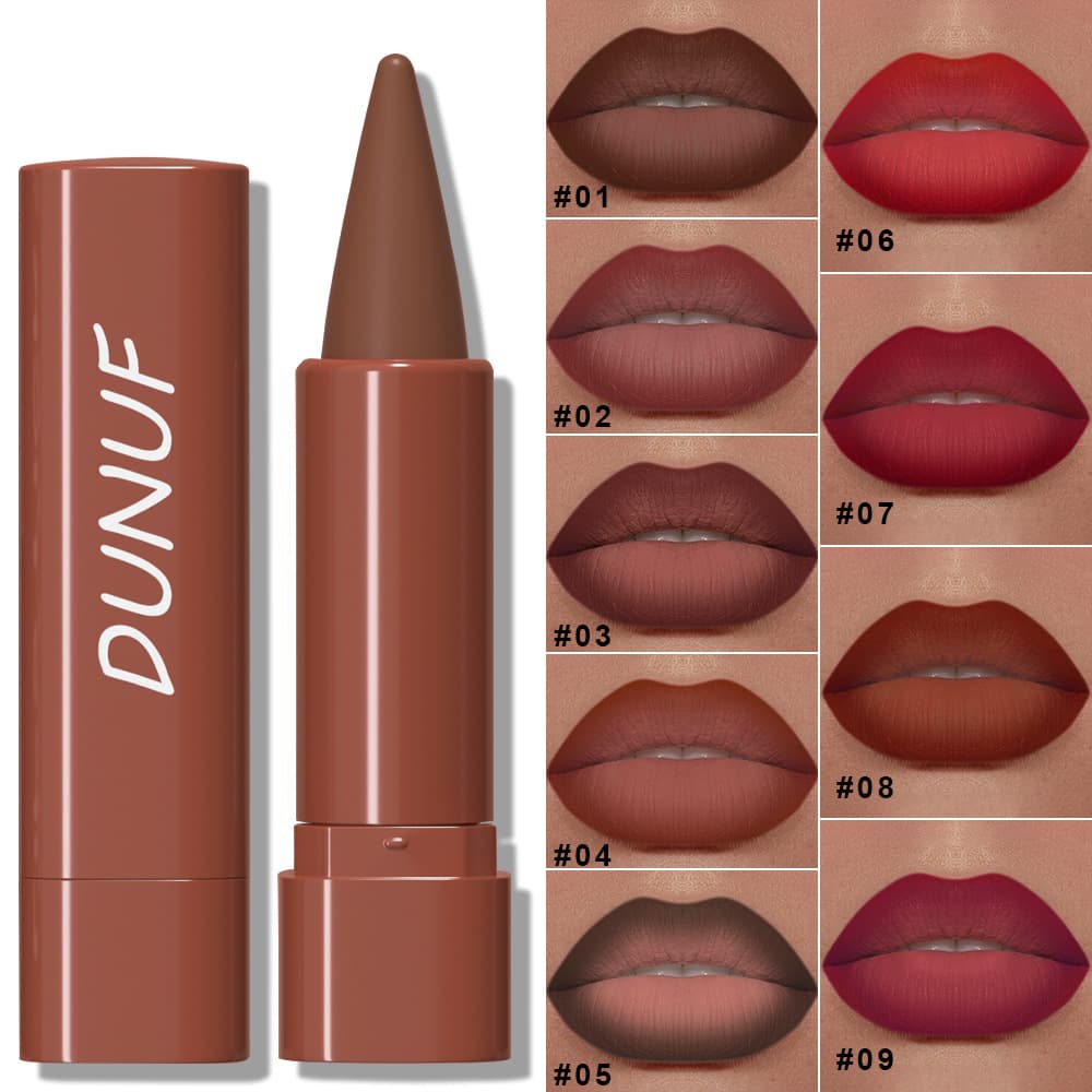 DUNU 9-Color Pointed Matte Lipstick—Check Carefully! Link Disclaimer - For Foreign Trade Only