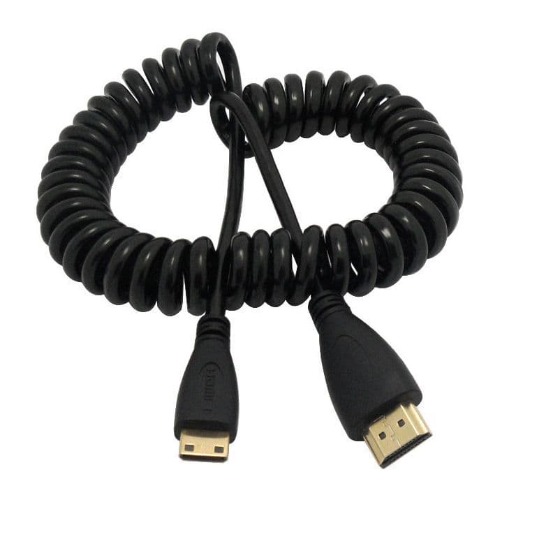 Mini HDMI Spiral Cable, Mini HDMI Coiled Cable OD4.5