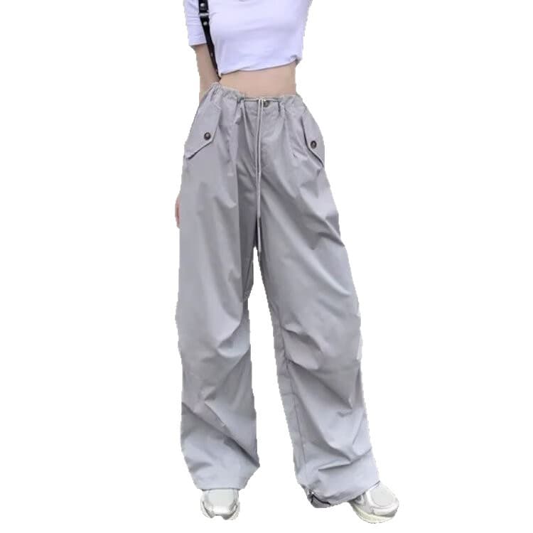 American Quick-Dry Cargo Pants for Men and Women, Spring and Fall New High-Waist Straight-Leg Casual Versatile Loose Long Pants