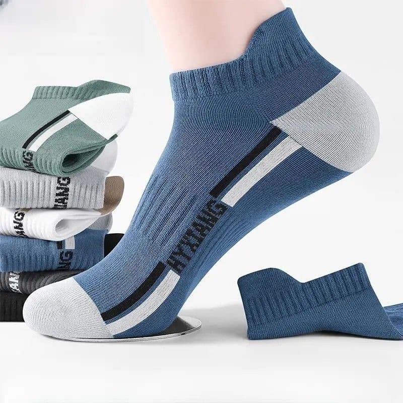 Men's Short Socks Spring Summer Thin Sports Breathable Men's Socks Non-Stuffy Sweat-Absorbing Short Tube Boat Socks Zhuji Socks