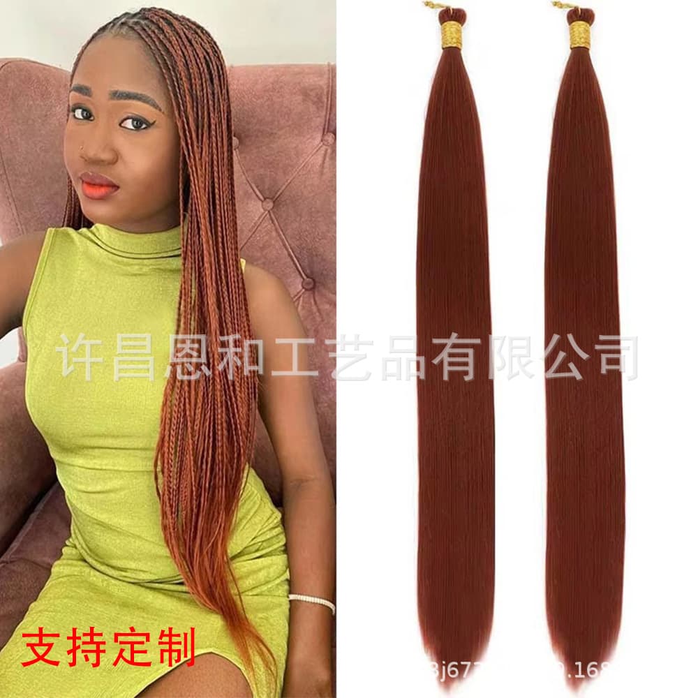 150g Cross-Border Wig Synthetic Fiber Hair with Bone Straight Hair and Braided Dreadlocks