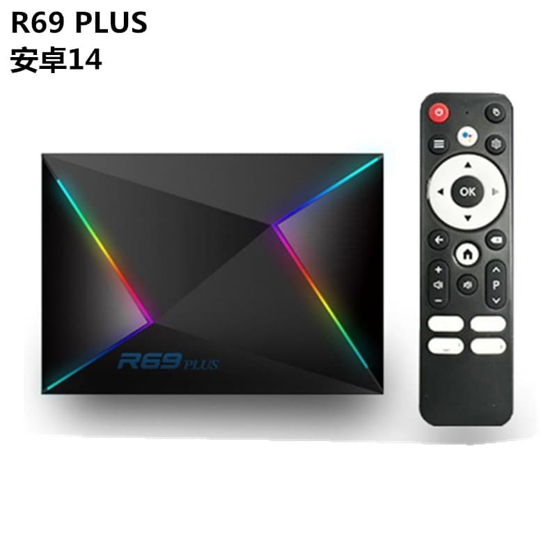 R69 PLUS TV Box Allwinner H728 4GB/32GB Android 14.0 WiFi 6 Gigabit Dual-Band TV Box