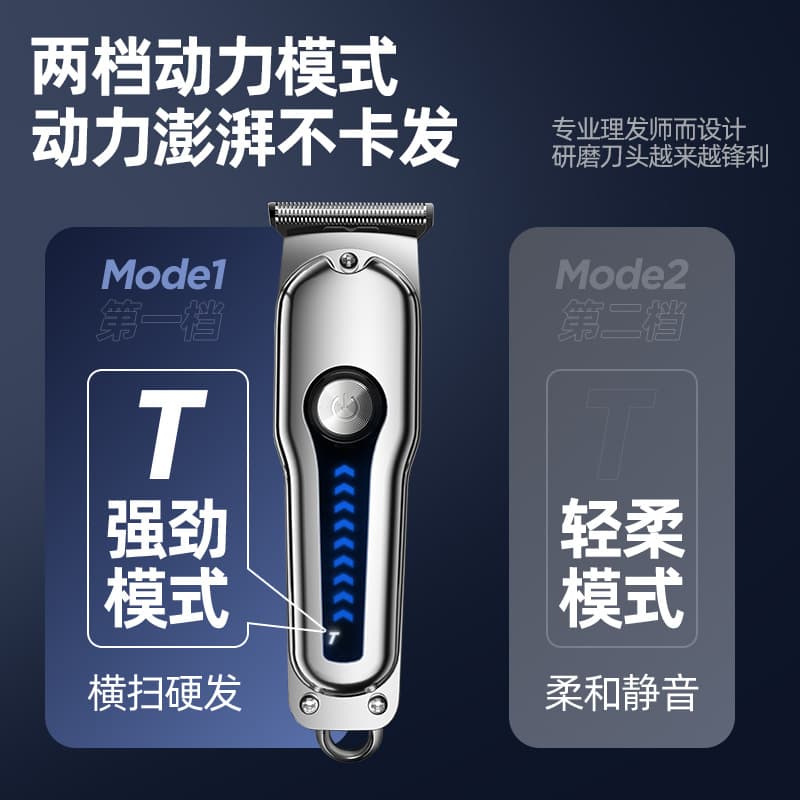 Cross-border Men's Oily Hair Electric Clipper Hair Trimmer Barber Bald Head Hair Clipper Home Use Universal Hair Cutting Scissors