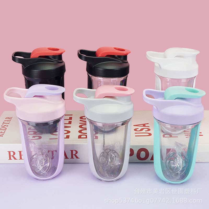 New 400ml double-walled plastic cup for protein powder, milkshakes, measuring cups, meal replacement powder, and shakers.