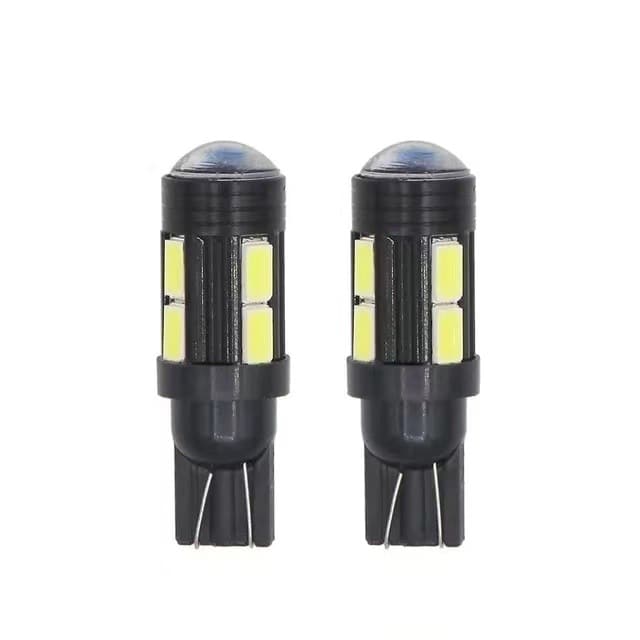 Car LED headlight width light T10 194 w5w 168 lens 5630 10smd license plate light compartment light