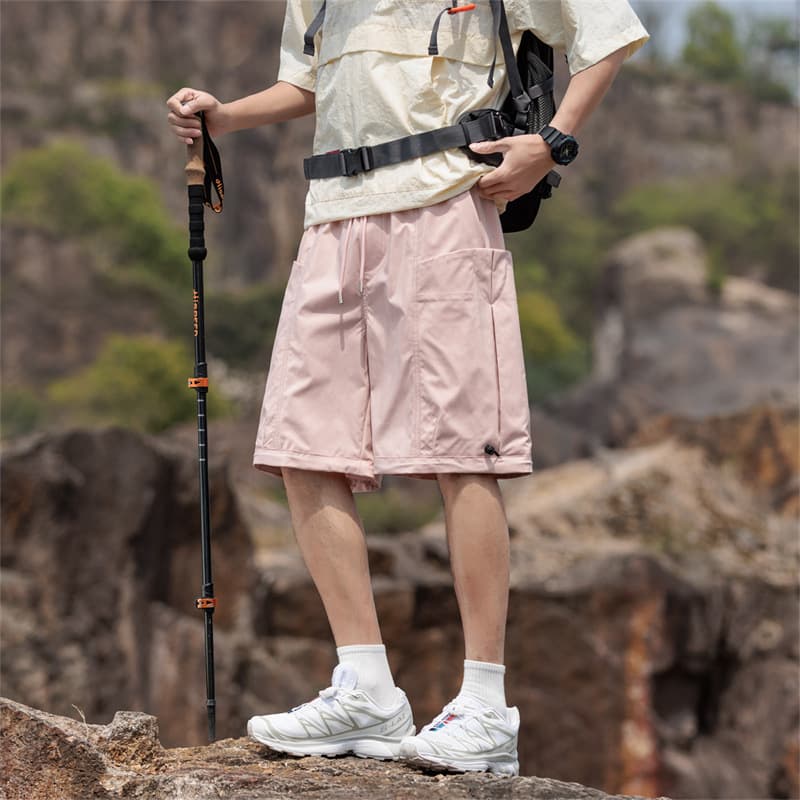 New three-quarter pants men's shorts men's quick-drying pants loose sports pants men's casual pants men's beach pants overalls men's trendy