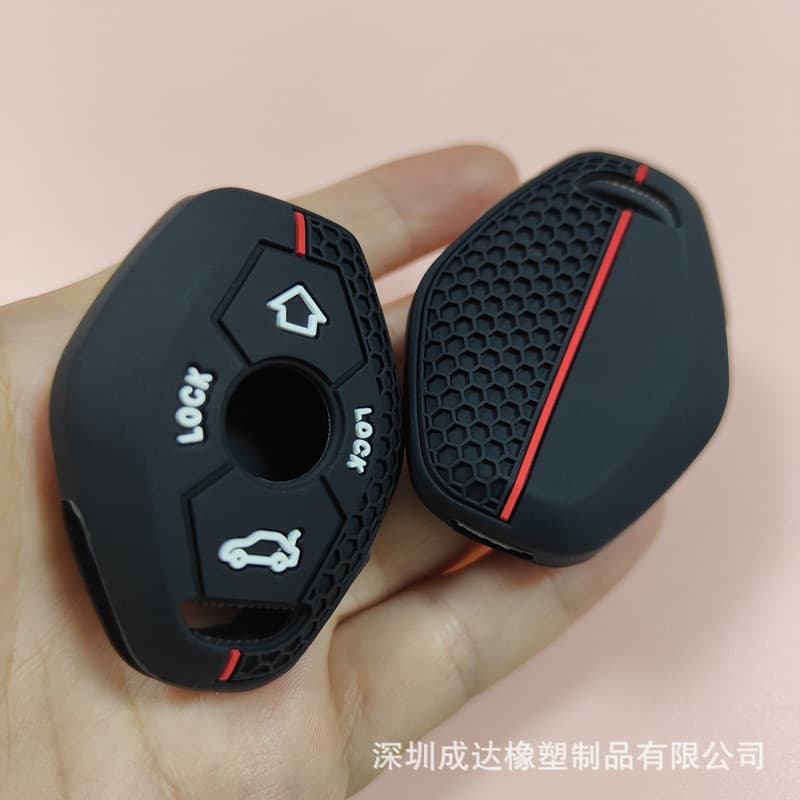 Silicone Honeycomb Key Case Cover for BMW Old Style Flat Key X3 5 Z3 4 7 Series E38 E39 E46 E83