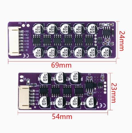 3S 4S Lithium Battery High Current Capacitive Active Balancer Energy Transfer High Precision Low Heat 18650