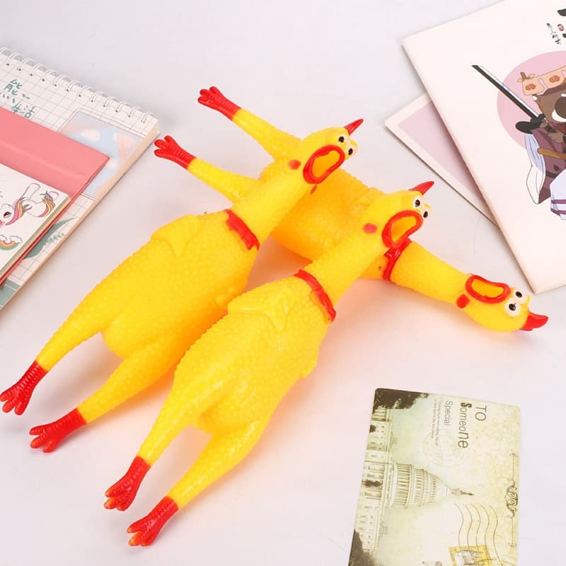Screaming Chicken Toy for Dogs, Squeaky Chew Toy, Despair Battle Chicken, Sound-Making Toy