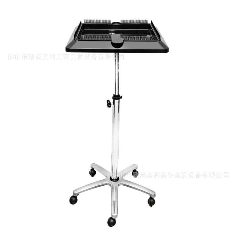 Hairdressing Tool Cart with Timer for Dyeing, Support for Hair Treatments, and Styling Accessories
