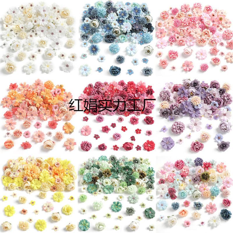 Flower material package, small flower diy handmade garland accessories, fake flowers, Hanfu, ancient style headwear, bag accessories
