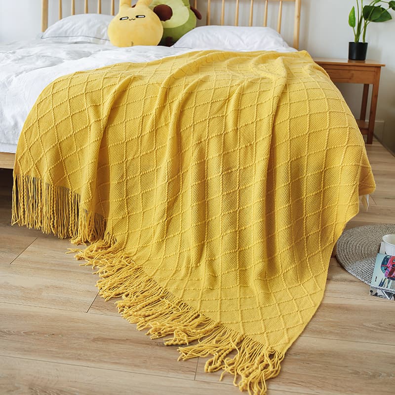 Bohemian Style Knitted Blanket New Cross-Border Amazon E-Commerce Hot Selling Throw Blanket Office Nap Blanket