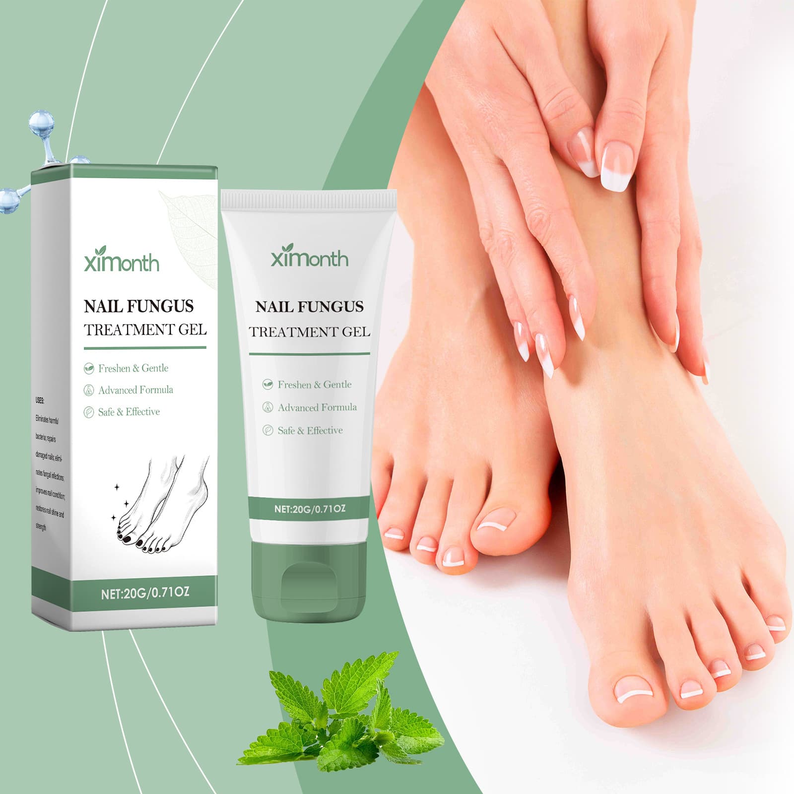 Ximonth Nail Care Gel Hand and Foot Nail Moisturizing Care Toenail Liquid Soft Nail Ingrown Nail Cleaning Gel