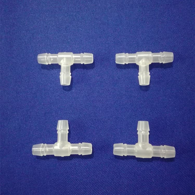 Manufacturer Wholesale Food-Grade Transparent Polypropylene PPT 8.3mm Air/Oil/Aquarium T-Type Plastic Small Tee Connector