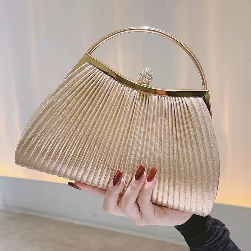 Factory Direct Gold Evening Bag Banquet Bag Party Bag Bridesmaid Bag Matching Dress Handbag KTV Women's Bag