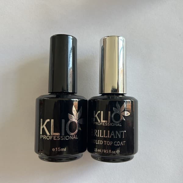 Russian Nail Polish Gel Klio Professional No-Wipe Top/Rubber Base