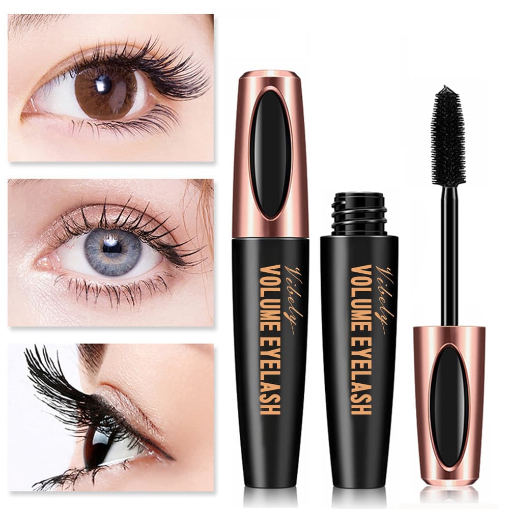 Plump Magic 4D Cool Black Waterproof and Smudge-Free Thick, Lengthening Mascara Curling Exclusive Cross-border Use
