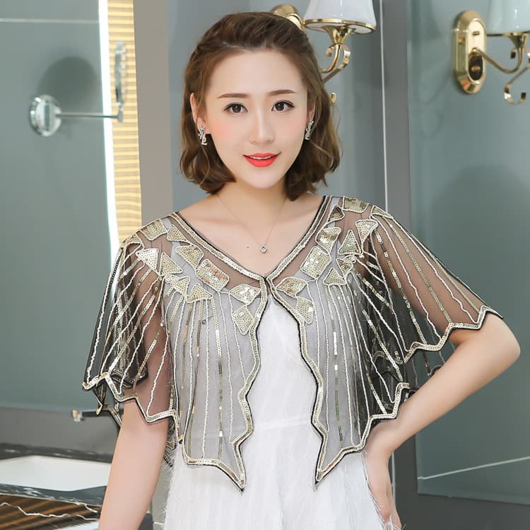 2025 Summer Dress Evening Gown Thin Lace Top Embroidered Shawl Plus Size Women's Outerwear