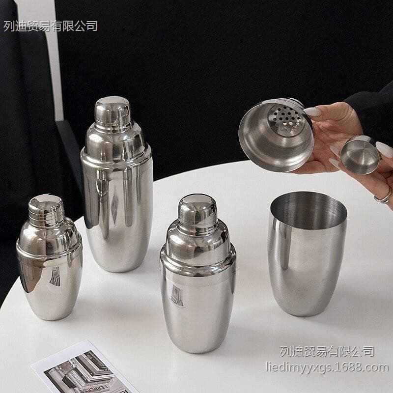 Stainless Steel Three-Stage Mixer, Mixing Glass, Cocktail Mixing Tools, Shaker, Hand Shaker, Cocktail Shaker