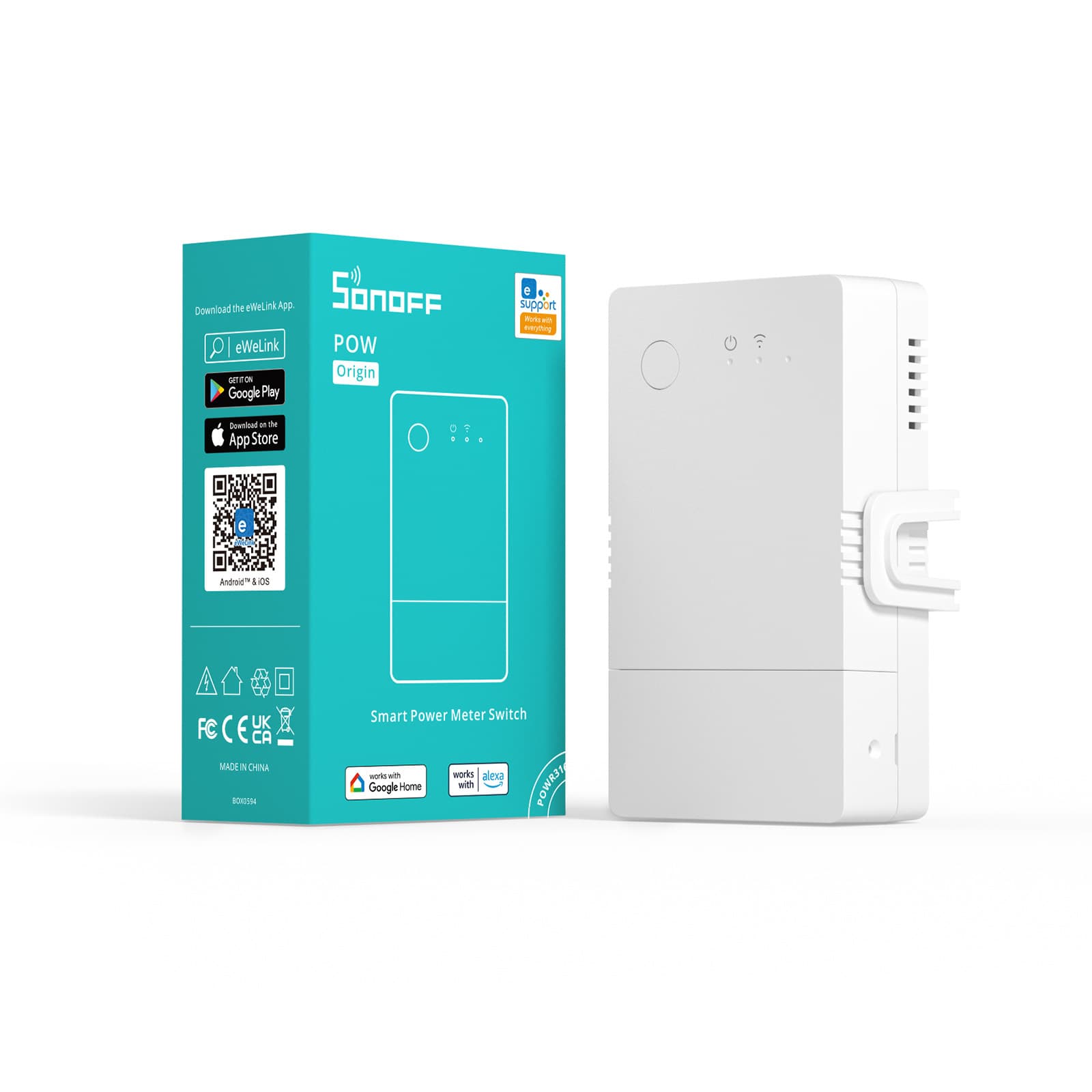 Sonoff POW Origin 16A Intelligent Voice Remote Power Statistics Detection Modification Control Switch