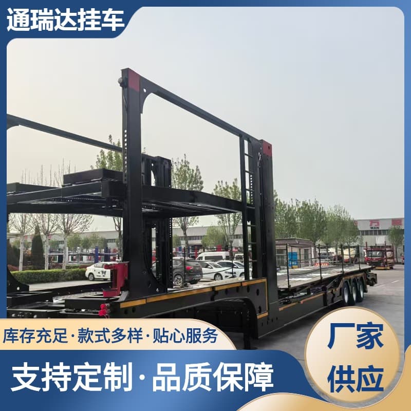Export Passenger Car Transport Trailer Car Carrier Semi-Trailer 17m Frame Cage Trailer 3-Axle Car Carrier Cage Trailer