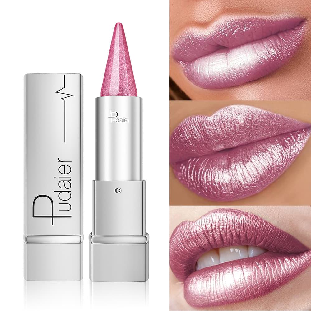 Cross-border Pudaier matte matte velvet lipstick non-stick cup easy to color whitening lip gloss lipstick spot wholesale