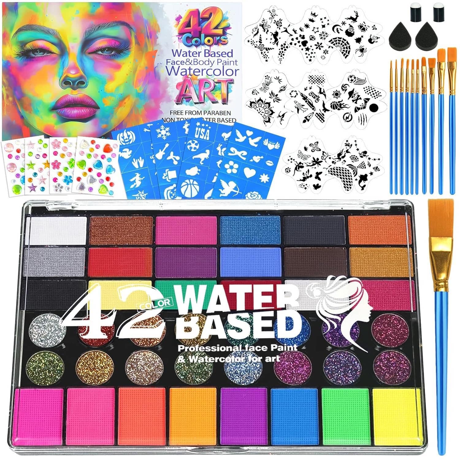Carefully selected cross-border best-selling children's face painting pigment set water-soluble body pigment oil paint Halloween