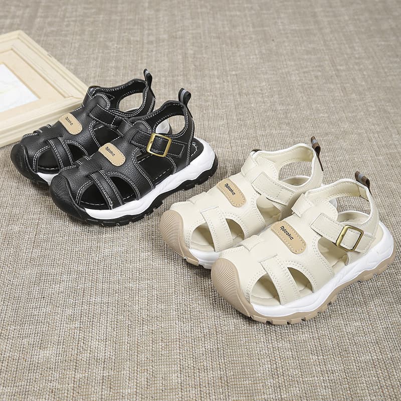 2026 Summer New Style Boys Baby Toe-Cover Beach Sandals Korean Simple Versatile Girls Beach Sandals