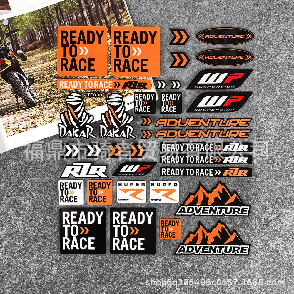 Reflective Motocross Marker Waterproof Sticker KTM RC8 Duke 200 250 390 690 790