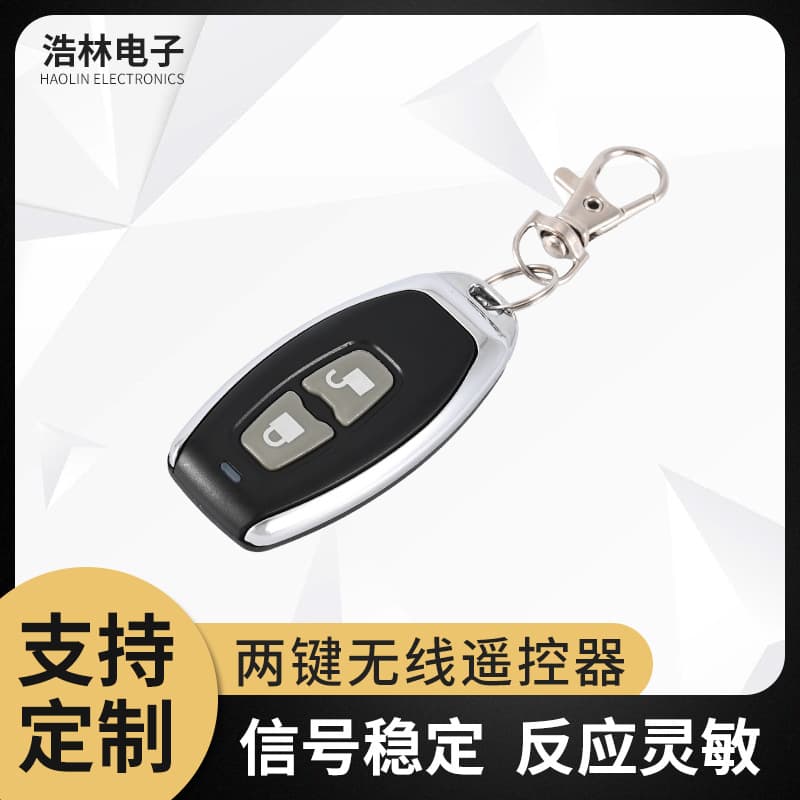 Two-Button Wireless Remote Control, Metal Convenient Copy Remote Control, Learning Code Transmitter, Cloning Wireless Remote Control