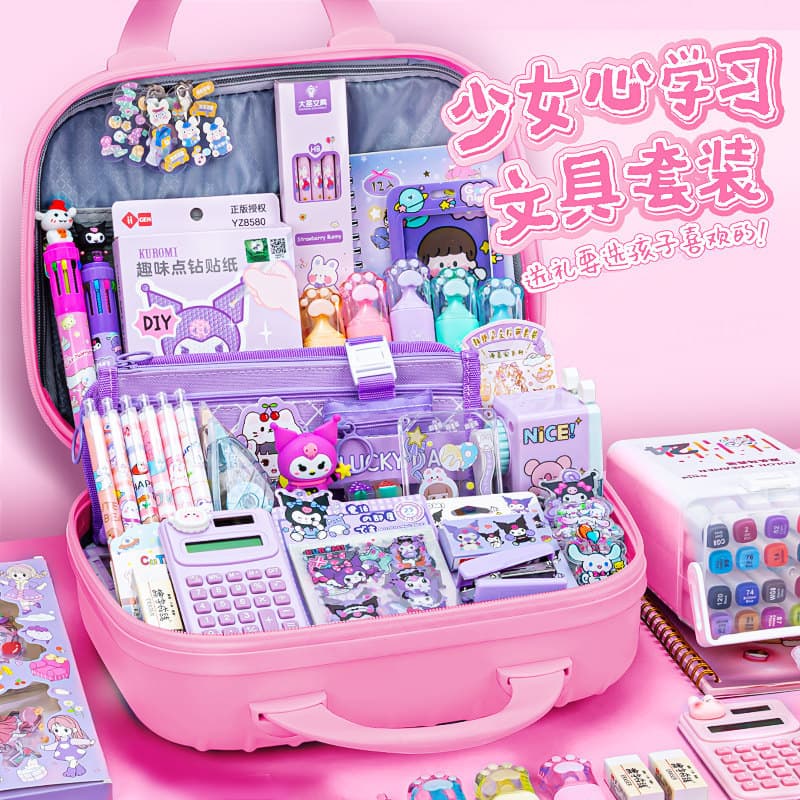 Stationery Set for Girls 10th Birthday Gift Box, School Supplies for Preschool to Primary School