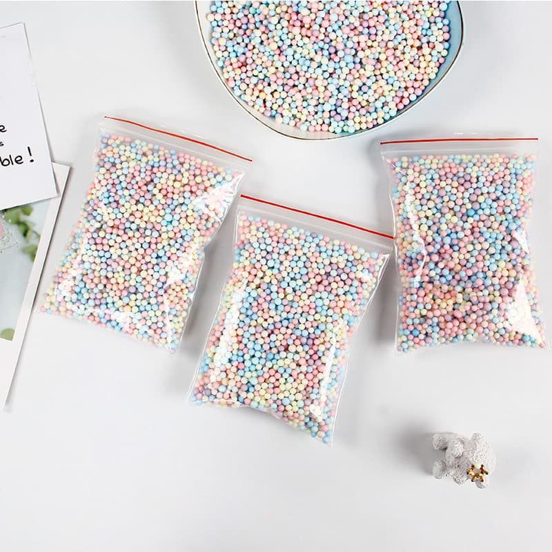 Macaron-colored foam particles, trendy bubble ball bouquets, cartoon balloon shapes, meteor shower gift box filling