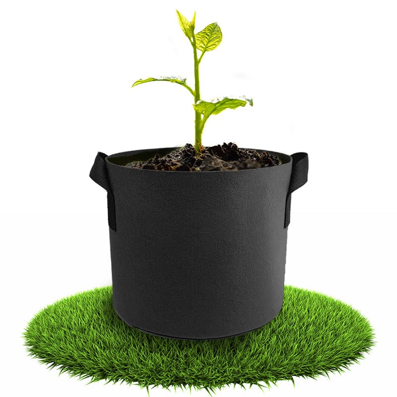 Gardening potted flower pot plant planting bag breathable and water-permeable non-woven felt bag tree planting bag rolled edge beauty planting bag