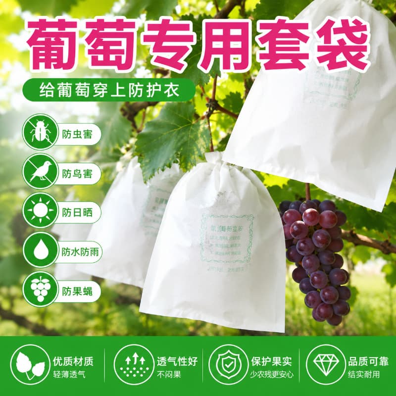 [Free Shipping] Grape Bagging Bags - Pest and Bird Proof Paper Bags, Universal Waterproof Protective Bags for Grapes and Fruits