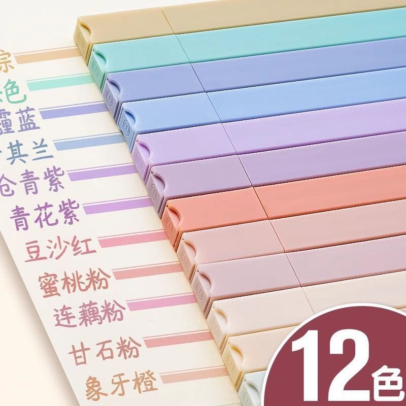 Morandi Highlighter Ins High-Value Marker Macaron Color Note Pen Student Key Marker Pen