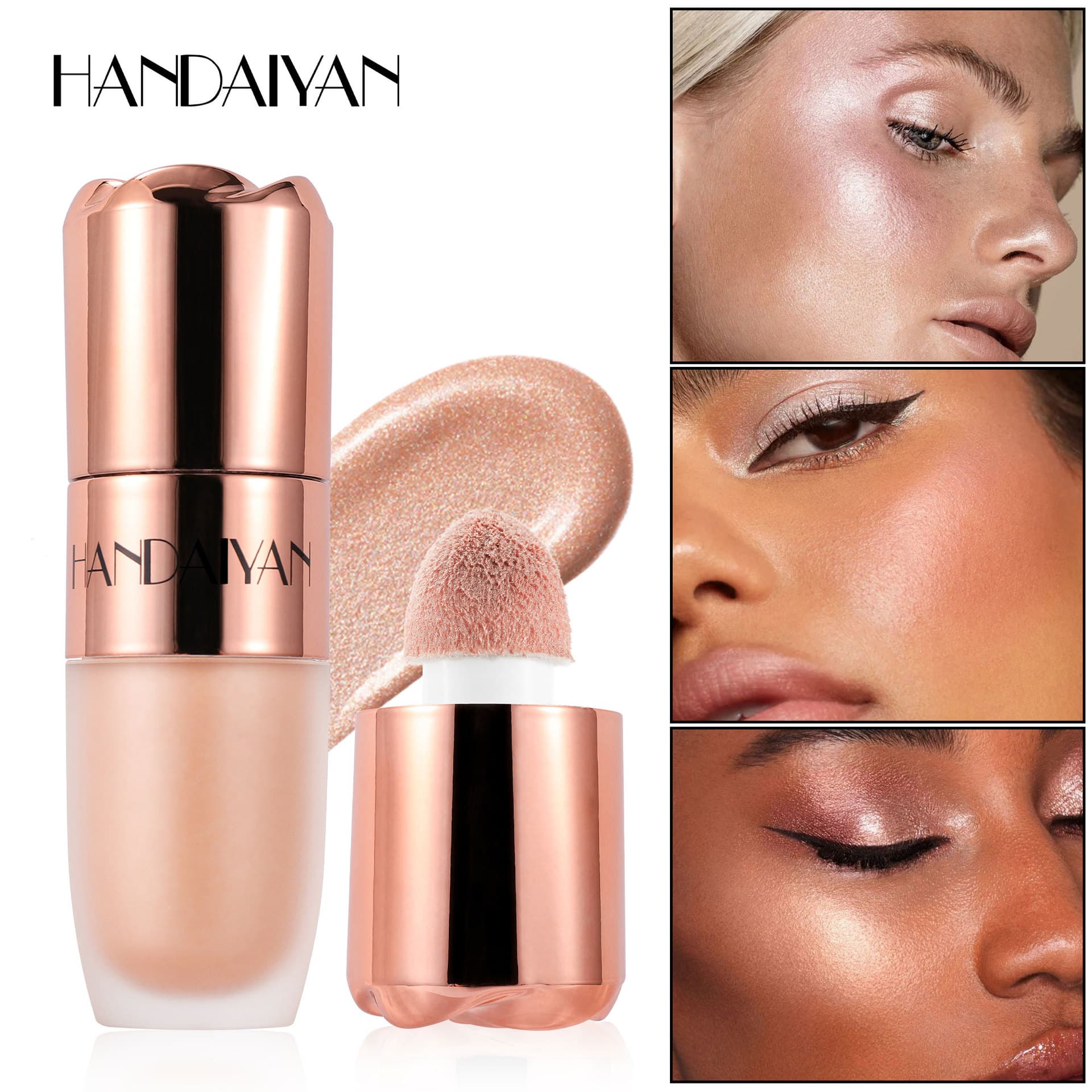 Cross-border highlight stick, contour stick, liquid highlight, handaiyan pearlescent body highlight liquid and contour liquid stick