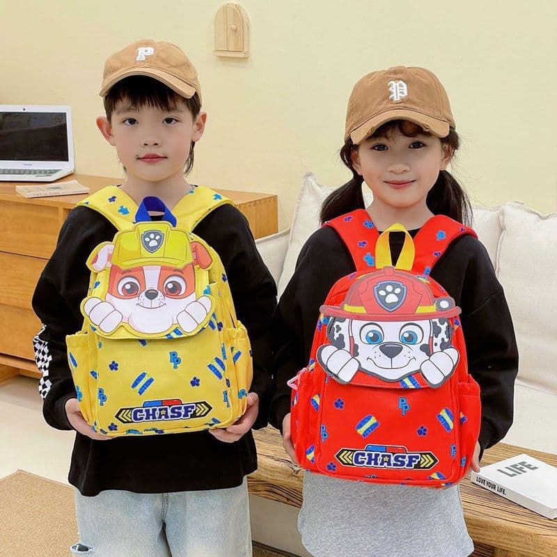 New Children's Backpack Kindergarten Boys and Girls Paw Patrol Cartoon Anime School Bag Preschool Elementary Student Backpack