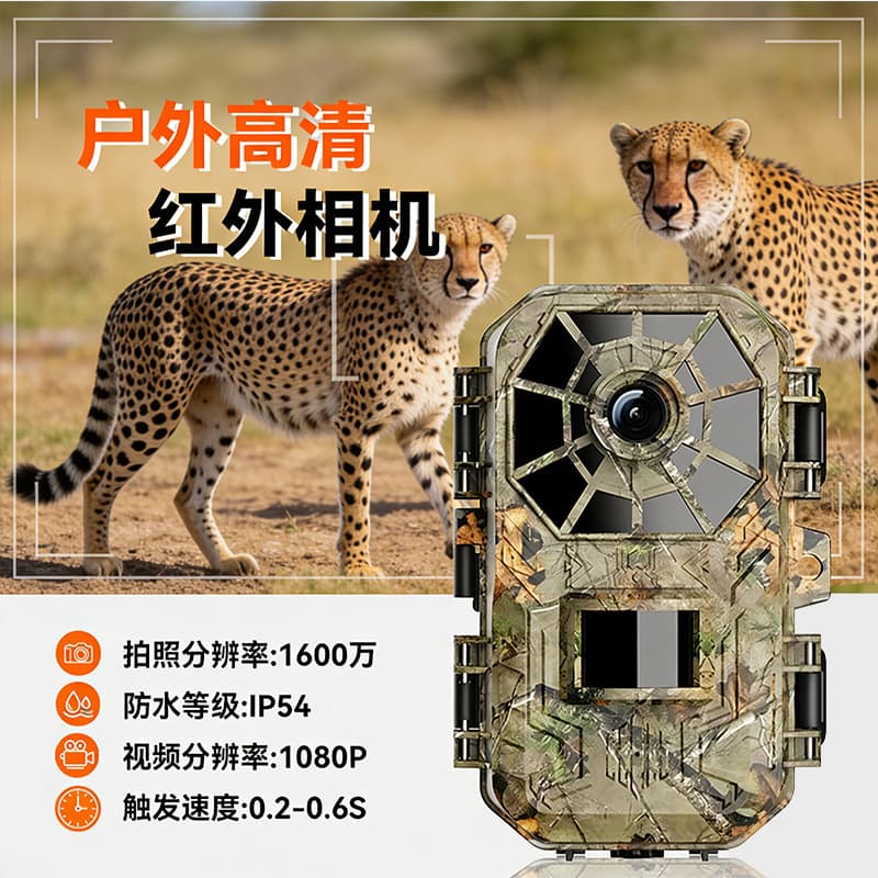 Cross-border Outdoor Hunting Camera HD Surveillance Waterproof Animal Monitoring Camera Night Vision Infrared Camera