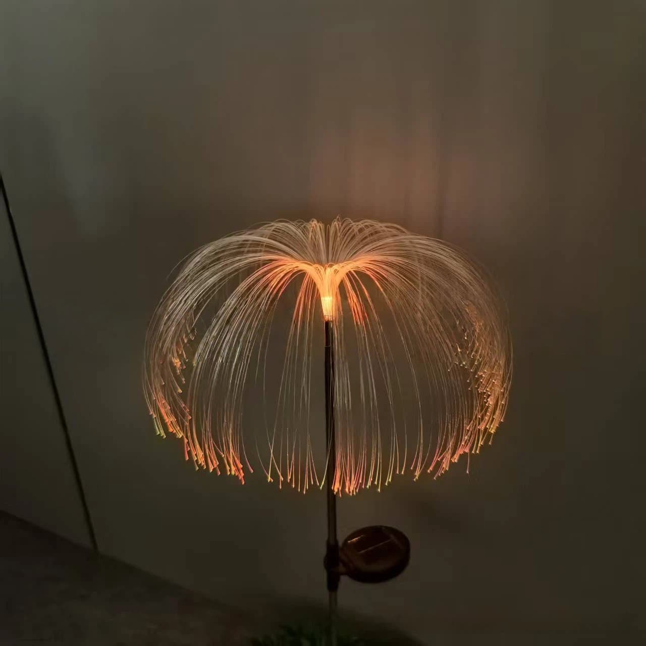 Cross-border Solar Jellyfish Firework Light LED Outdoor Garden Decoration Lawn Light Night Market Garden Ground Insert Landscape Light