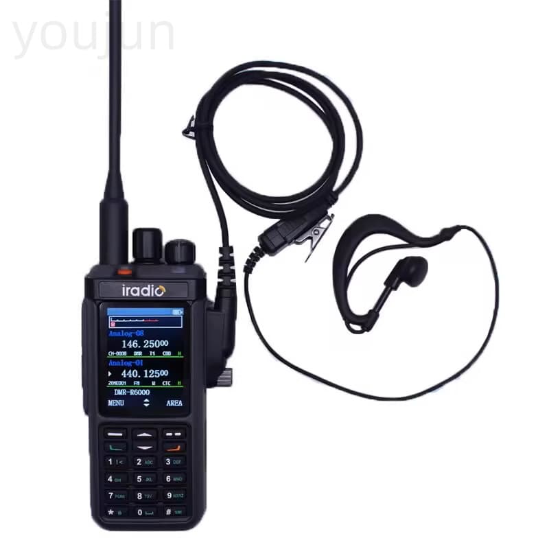 Iradio Aido Uv98Plus Walkie-Talkie Headset Uv99 Cp-1800 Walkie-Talkie Headset Earhook