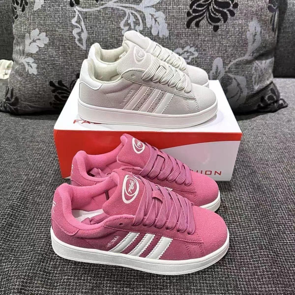 2026 New Dragon Fruit Pink Bread Shoes Student Casual Versatile Sneakers Breathable Fashion Sports Shoes