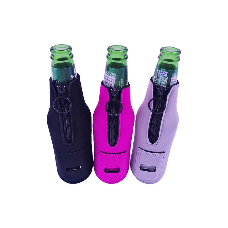 Diving bottle sleeve with built-in bottle opener, heat-insulating and non-slip bottle sleeve, best-selling bottle sleeve on cross-border e-commerce, custom bottle sleeve.