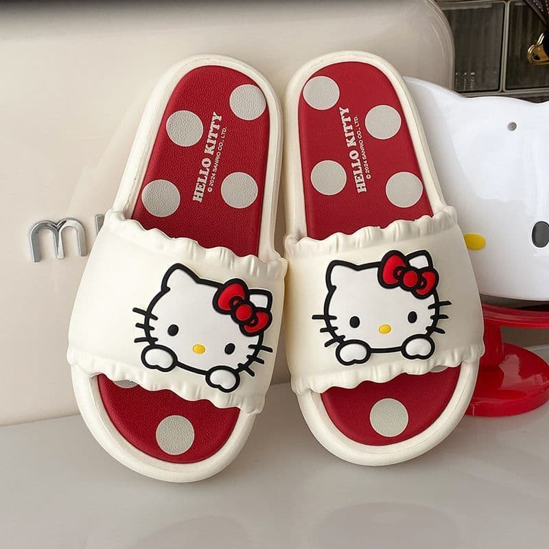 Home cute female summer ins slippers indoor thick-soled couple bathroom bath non-slip slippers