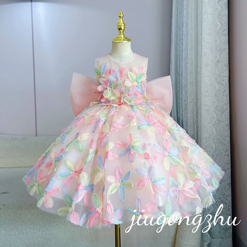 【Fen Bu Bu】Princess Dress for Girls, Catwalk Performance, Class B, Baby Princess Style, Children's Dress