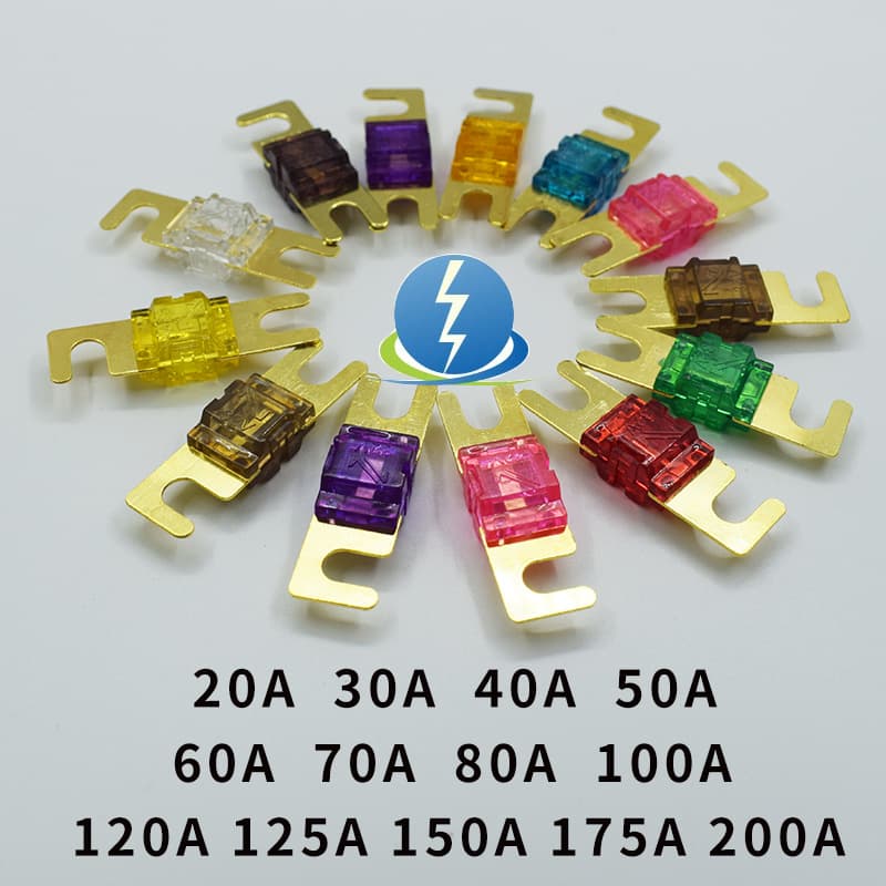 Bolt Type U-Shaped Car Insert 32V Small Fork Bolt Fuse Bolt Type Fuse Small Flat Plug 20A-200A
