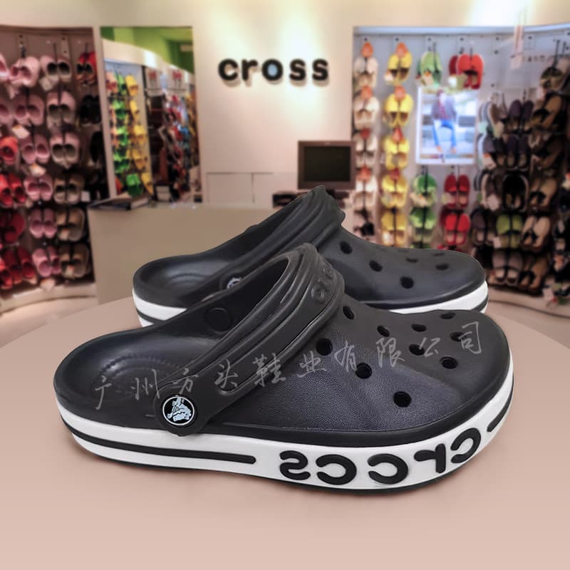 Cross Crocs Bayaband Clog New Summer Anti-Slip Toe-Cover Sandals for Men and Women Beach Shoes Wholesale