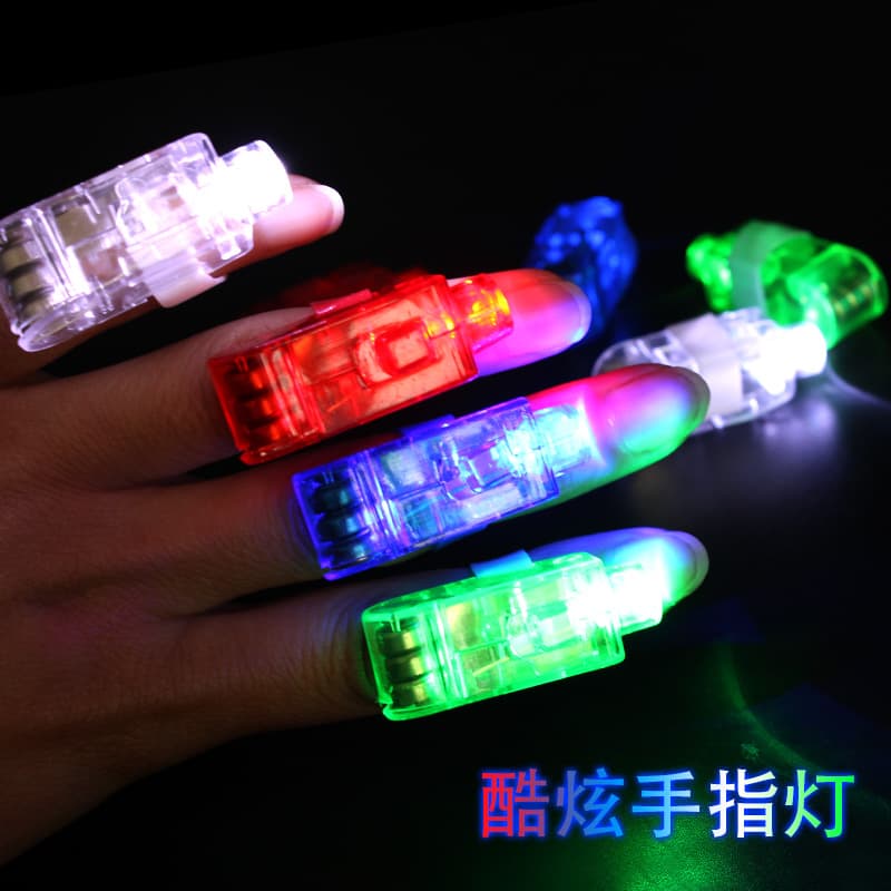 Colorful Laser Finger Lights Ring Lights Bulk Glowing Finger For Office Cultural Events Cheer Props