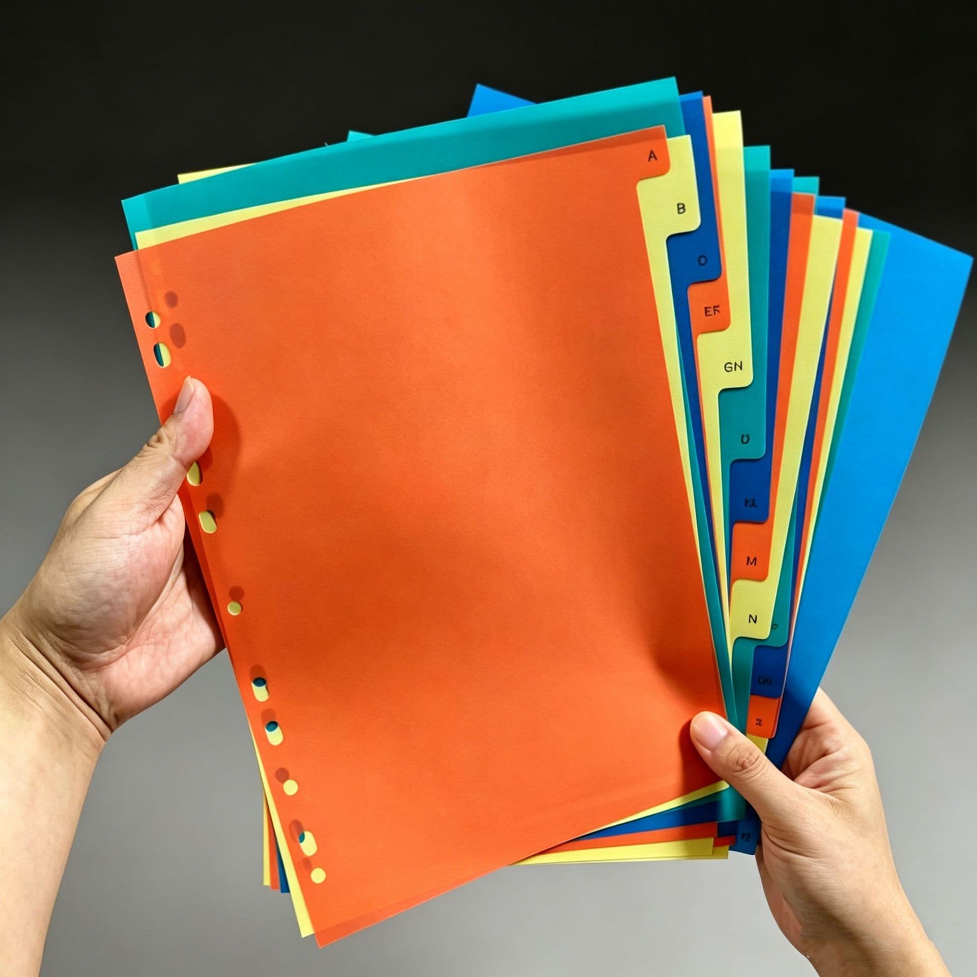 A4 PP Material Waterproof Loose-Leaf Index Pages, 31-Section File Divider Tabs, Office Supplies