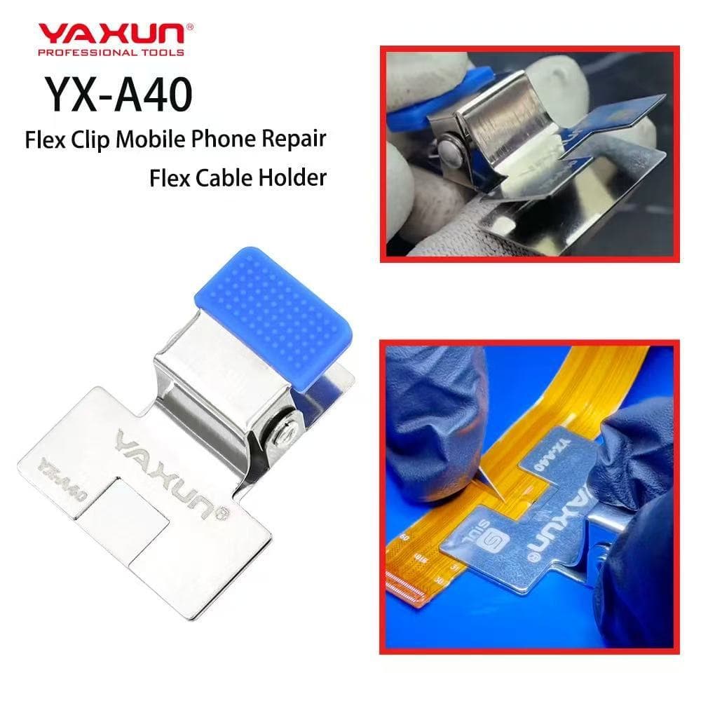 YAXUN Cable Welding Clamp Screen IC Welding Heat Insulation Sheet Cable Flying Cable Alignment Clamp Inline Seat Welding Clamp