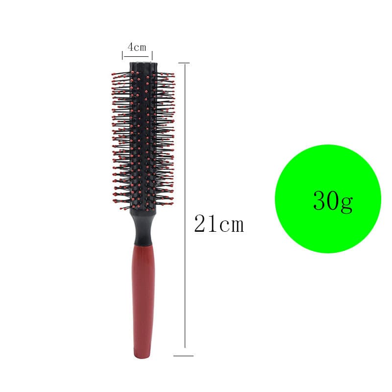 Cylinder Roller Hair Brush Styling Comb for Curling, Hairdresser Inner Buckle Massage Styling Comb Nylon Teeth Roller Brush Wholesale
